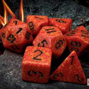 Speckled Fire Polyhedral 7-Dice Set 25303 - dice emporium