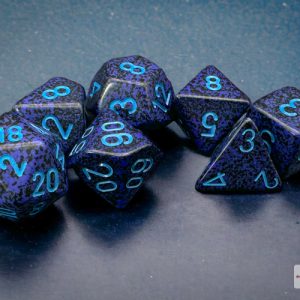 Speckled Cobalt Polyhedral 7-Dice Set 25307 - dice emporium