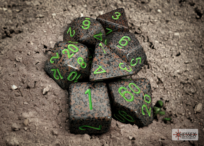 Speckled Earth Polyhedral 7-Dice Set 25310 - dice emporium