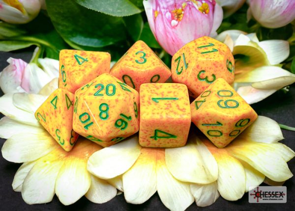 Speckled Lotus Polyhedral 7-Dice Set 25312 - dice emporium