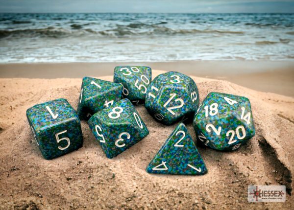 Speckled Sea Polyhedral 7-Dice Set 25316 - dice emporium