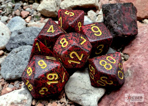 Speckled Mercury Polyhedral 7-Dice Set 25323 - dice emporium