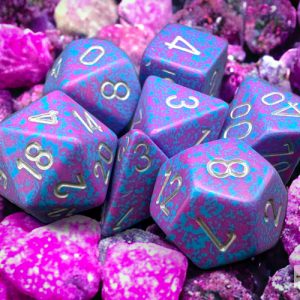 Speckled Silver Tetra Polyhedral 7-Dice Set 25347 - dice emporium