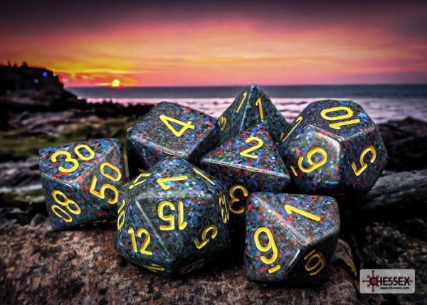 Speckled Twilight Polyhedral 7-Dice Set 25366 - dice emporium