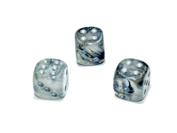 BorealisLightSmokesilver12mm - dice emporium