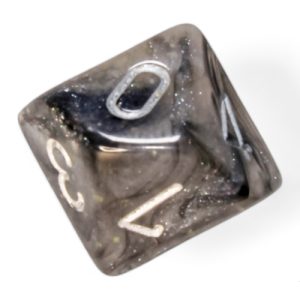 BorealisLightSmokesilverLuminaryd10 - dice emporium