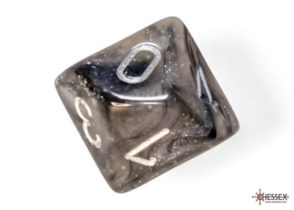 BorealisLightSmokesilverLuminaryd10 - dice emporium