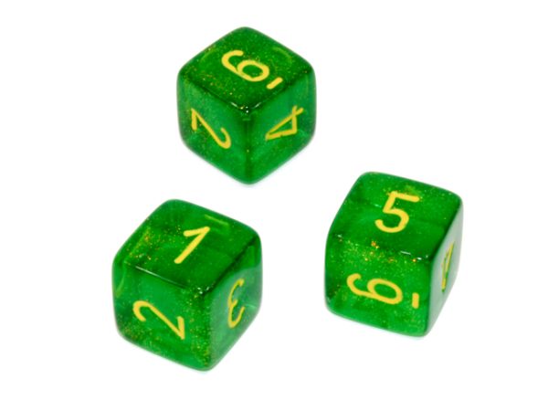 BorealisMapleGreenyellowd6 - dice emporium