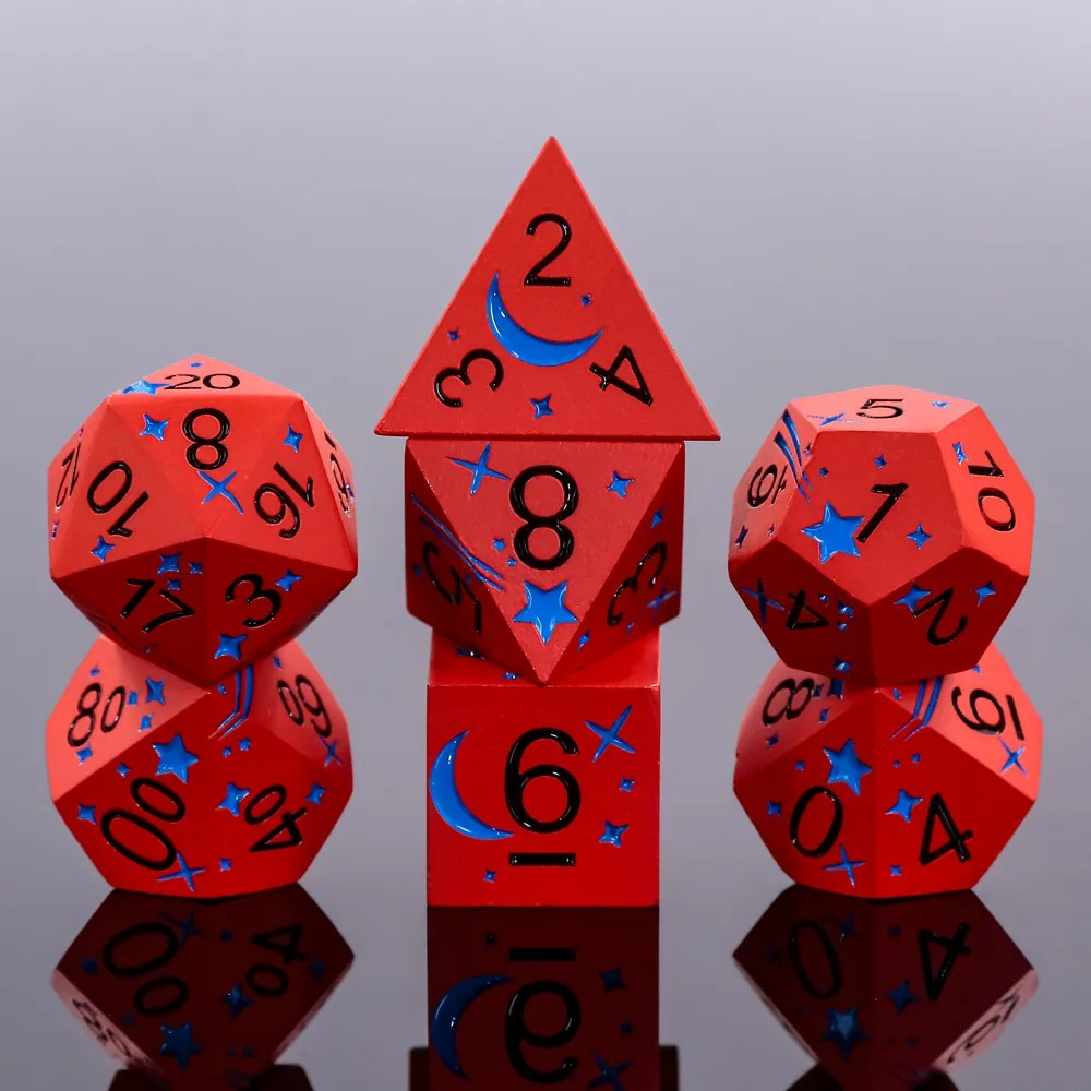 Blue Ink Comet 7-die set - dice emporium