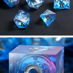 Liquid Core Dice Set - Ice Castle -DiceEmporium.com