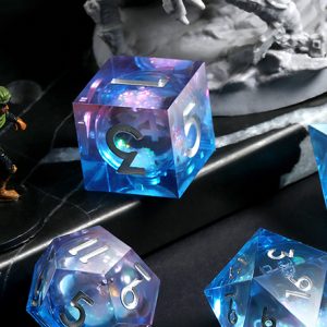 Liquid Core Dice Set - Ice Castle -DiceEmporium.com