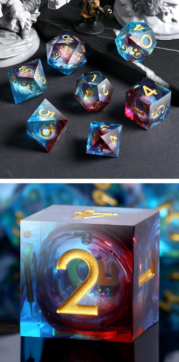 Liquid Core Dice Set - Star Cluster -DiceEmporium.com