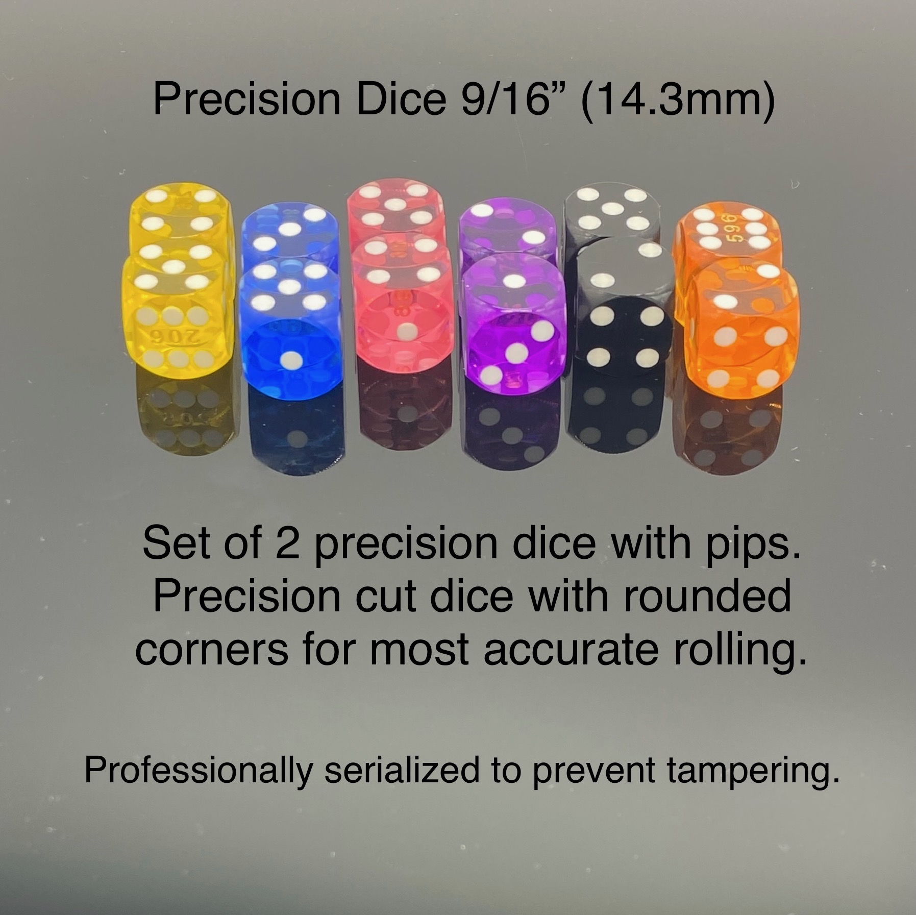 14.3mm Precision Dice -DiceEmporium.com