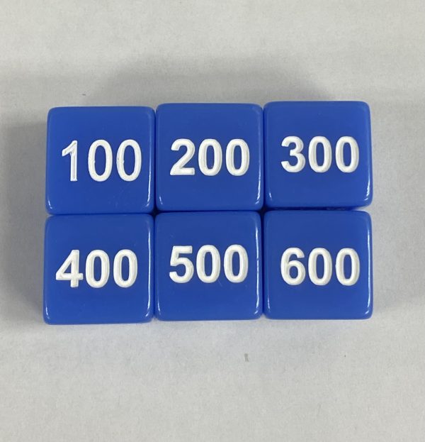 16mm Blue Hundreds Die -DiceEmporium.com