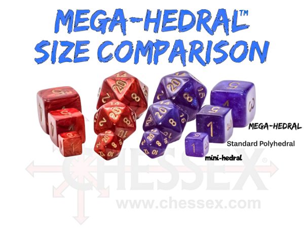 Mega-Hedral Size Comparison -DiceEmporium.com