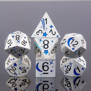 Blue Comet 7-die set - dice emporium