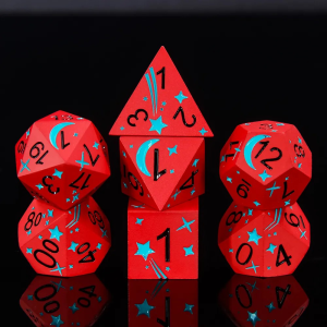 Red House Comet 7-die set - dice emporium