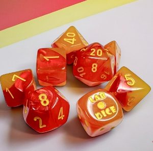 Gemini Gellow-Red/yellow -DiceEmporium.com