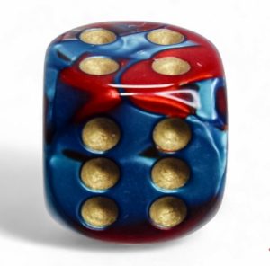 gemini16mmredtealgold - dice emporium