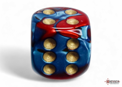 gemini16mmredtealgold - dice emporium