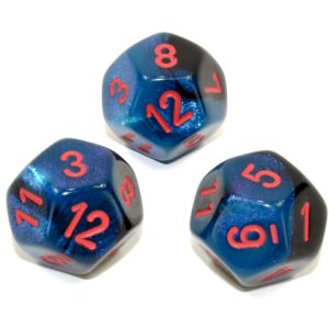 geminid12blackstarlightred - dice emporium