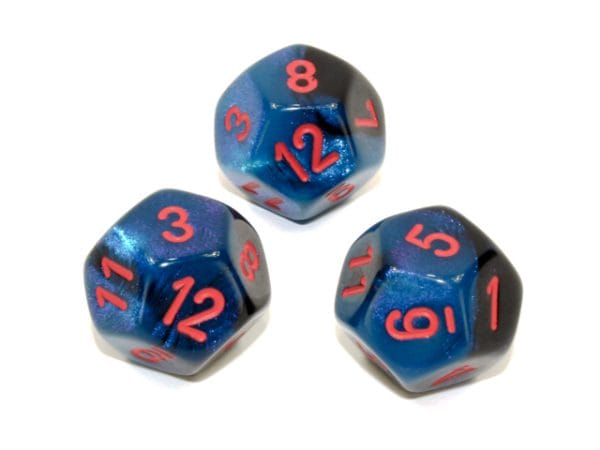 geminid12blackstarlightred - dice emporium