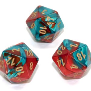 geminid20redtealgold - dice emporium