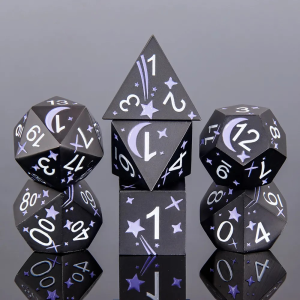 Violet Planet 7-die set - dice emporium