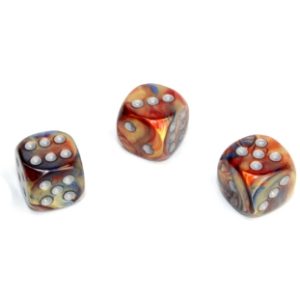 lustrousgoldsilver12mm - dice emporium