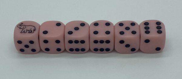 Pink Elephant Dice -DiceEmporium.com