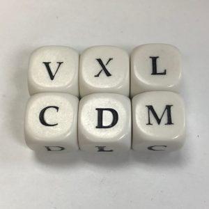 Roman Numeral Letters Dice - DiceEmporium.com